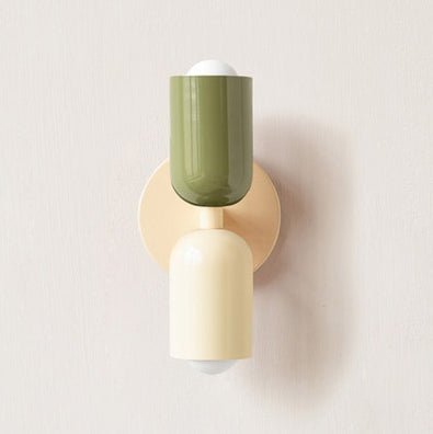 Soft-Tone Metal Wall Sconce with LED Bulb for Bedroom & Living Room | Hardwired E27 Socket Accent Light | Minimalist Nordic Design for | Thomler