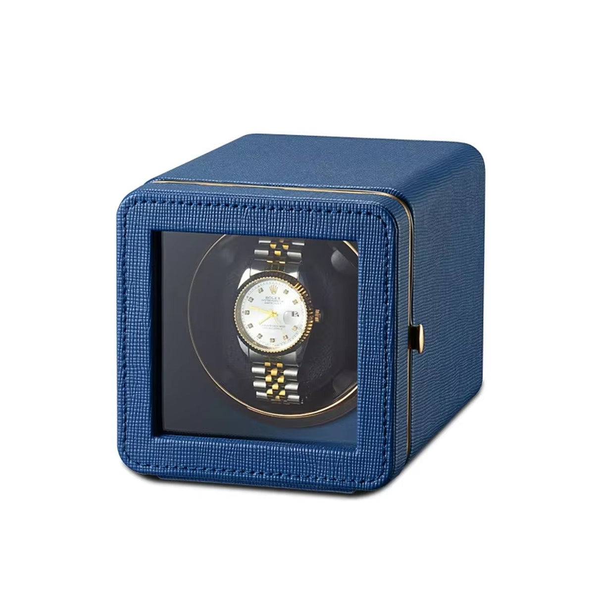 Single Watch Winder Case with 5 Rotation Modes, LED Display & Quiet Motor for Automatic Timepieces | Thomler