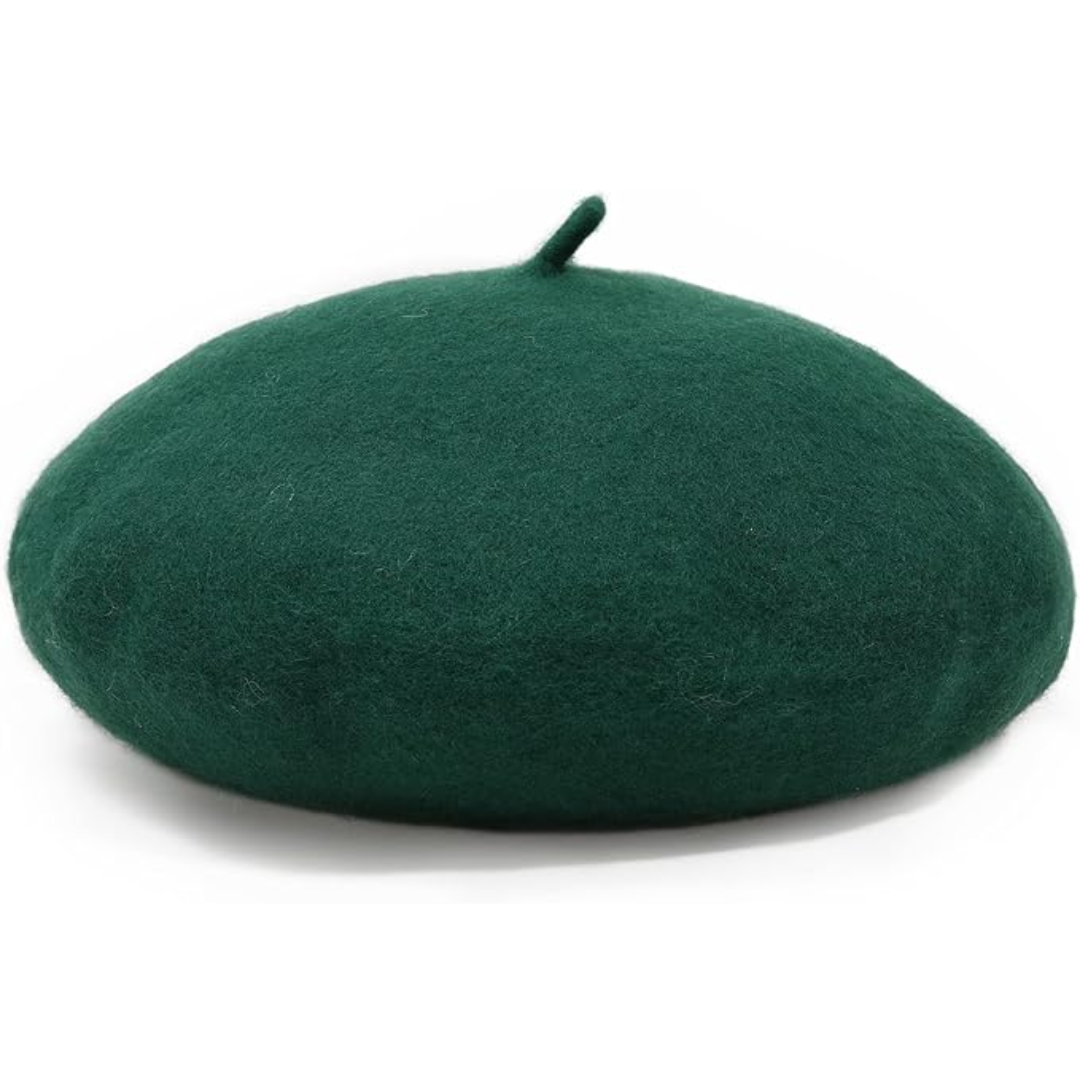 Women's Wool Beret Hat – Lightweight Parisian-Style Winter Cap in 10 Colors for Fall & Cold Weather | Thomler