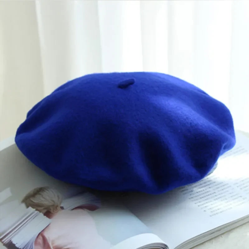 Women's Soft Felt Hat French Style Artist Cap Stretchy Headwear for Fall Winter Daily Fashion Casual Formal Wear | Thomler