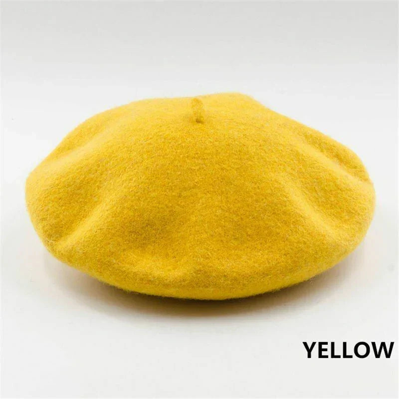 Women's Soft Felt Hat French Style Artist Cap Stretchy Headwear for Fall Winter Daily Fashion Casual Formal Wear | Thomler