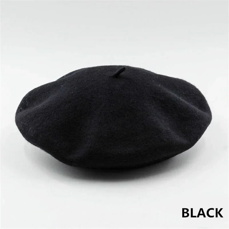 Women's Soft Felt Hat French Style Artist Cap Stretchy Headwear for Fall Winter Daily Fashion Casual Formal Wear | Thomler