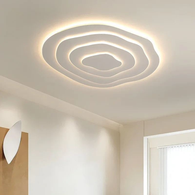 Ceiling Light Acrylic 16 in Modern Minimalist White Living Room Bedroom LED Fixture | Thomler
