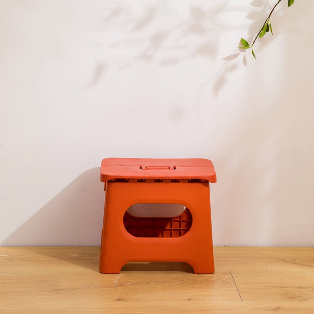 Compact Folding Step Stool with Handle for Kitchen Bathroom and Closet Access | Thomler