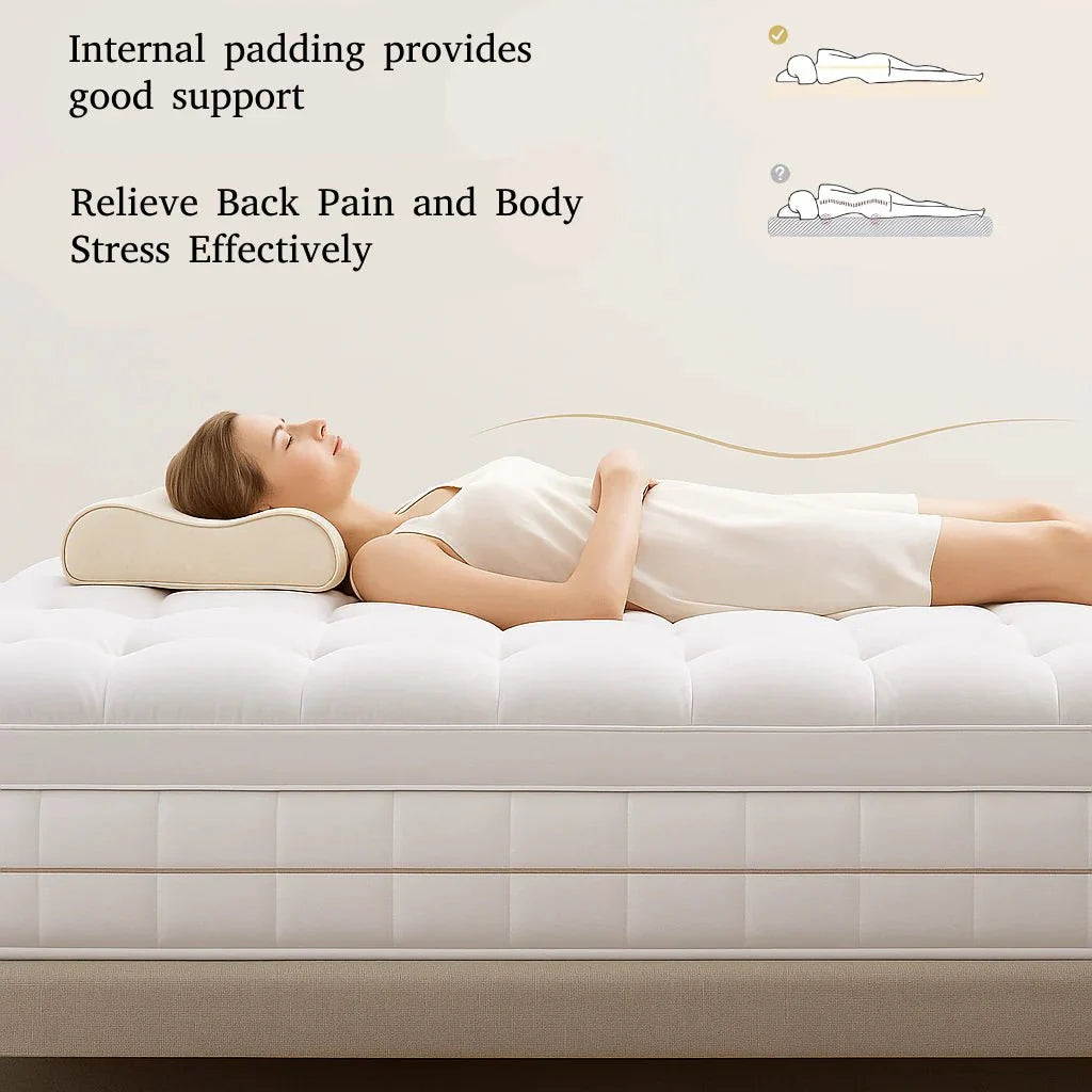 Memory Foam Mattress Pad with Temperature-Regulating Gel Layer for Back Support & Cool Sleep | Thomler