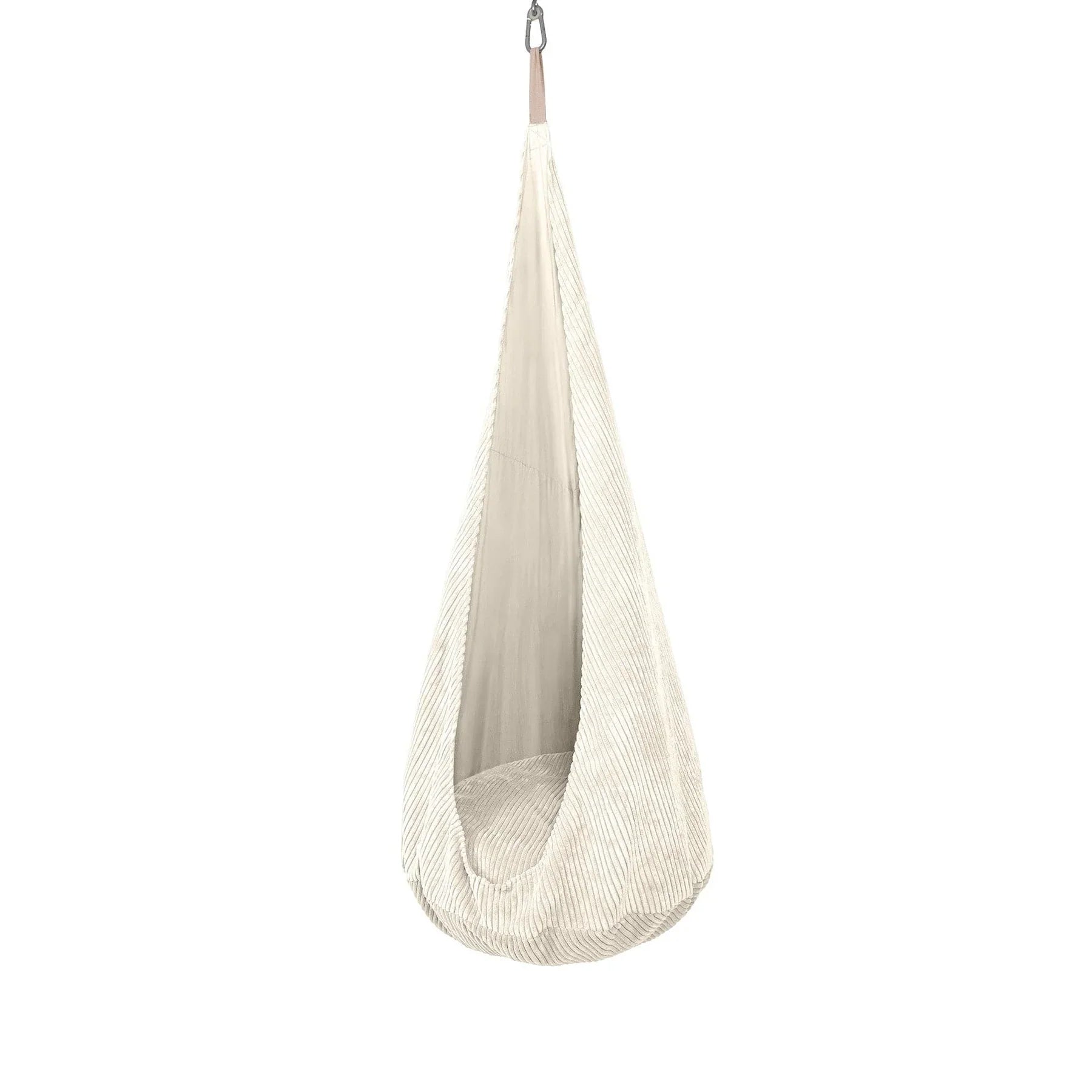 Sensory Swing Corduroy 61.8 in Pink Indoor Reading Nook Hanging Chair Kids Cocoon Seat Playroom Relaxation | Thomler