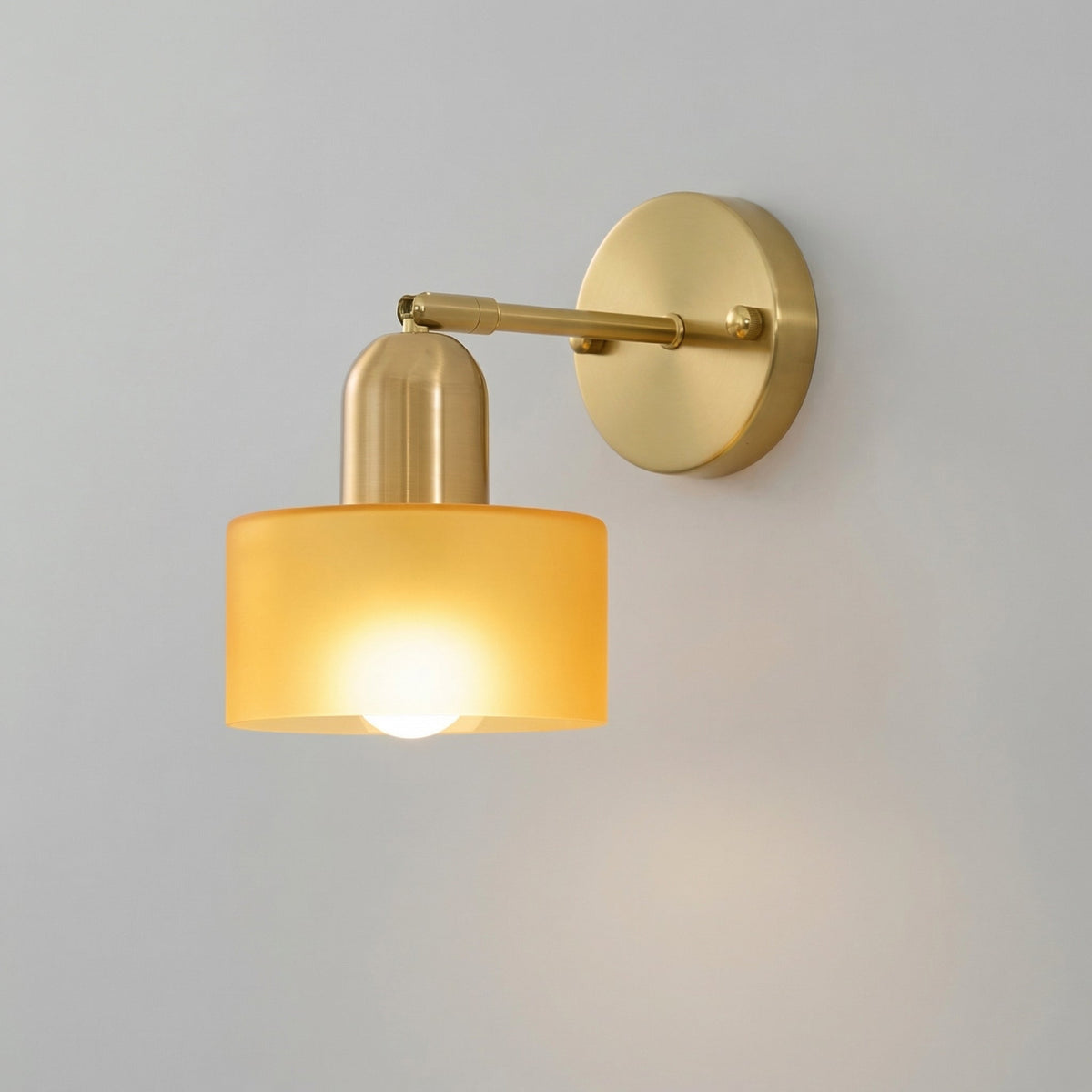 Modern Glass Wall Sconce Light Fixture for Bedroom Living Room Hallway – E26 Base Minimalist Accent Lighting | Thomler