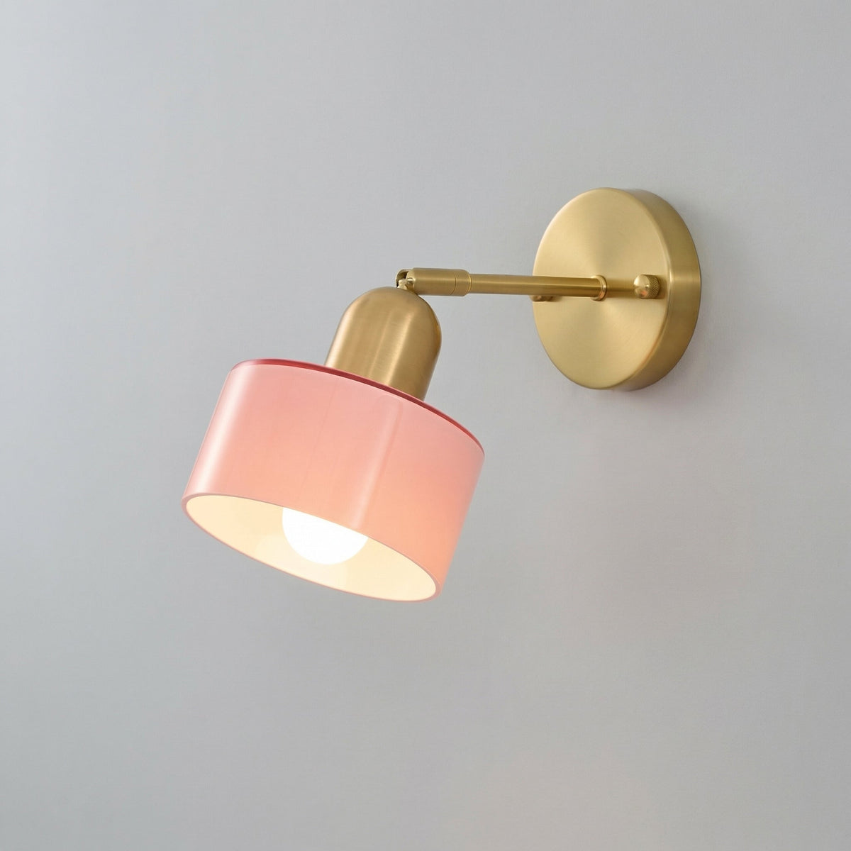 Modern Glass Wall Sconce Light Fixture for Bedroom Living Room Hallway – E26 Base Minimalist Accent Lighting | Thomler