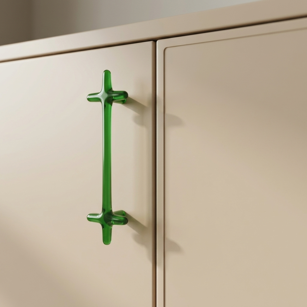 Rounded Cross-Shaped Cabinet Pull & Knob Set – Modern Colorful Drawer Hardware for Kitchen Cupboards, Dresser Handles, Furniture Knobs & | Thomler