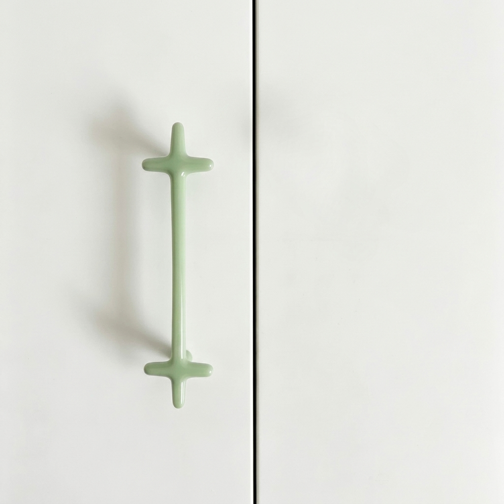 Rounded Cross-Shaped Cabinet Pull & Knob Set – Modern Colorful Drawer Hardware for Kitchen Cupboards, Dresser Handles, Furniture Knobs & | Thomler