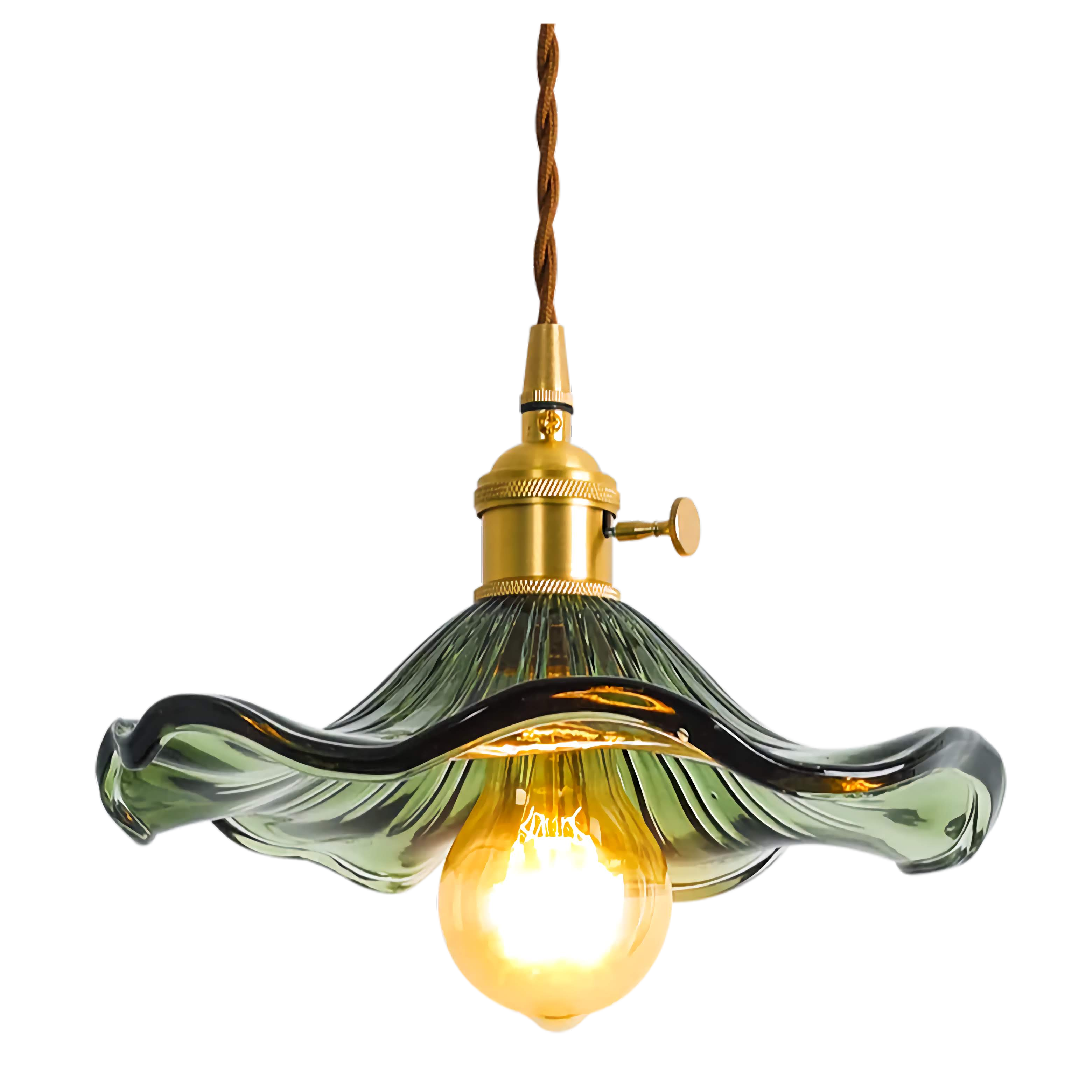 Pendant Light Glass 25.0 cm Orange E27 Kitchen Island Dining Room Vintage Hanging Ceiling Lamp | Thomler