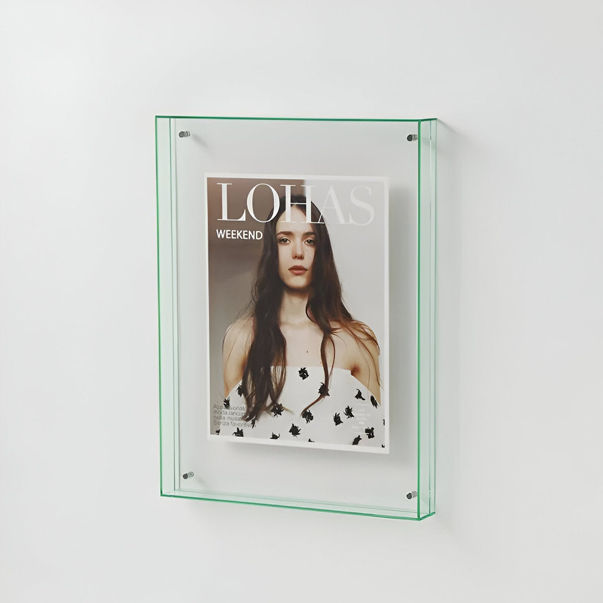 Clear Acrylic Photo Frame Stand with Modern Minimalist Design for Desktop & Wall Display | Thomler