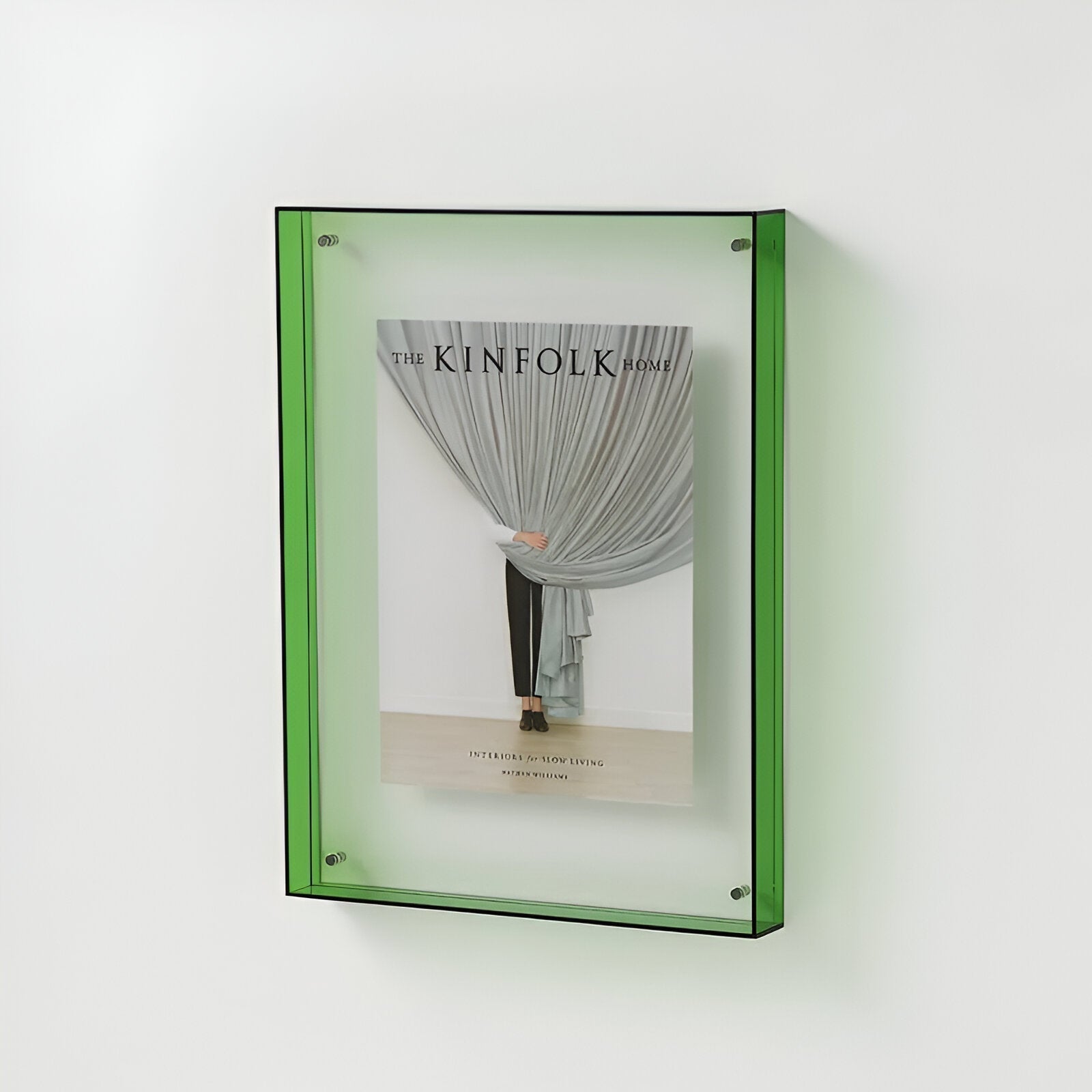 Photo Frame Acrylic 26.0 cm x 35.0 cm Transparent Minimalist Standing Hanging Scandinavian Wall Display Holder | Thomler