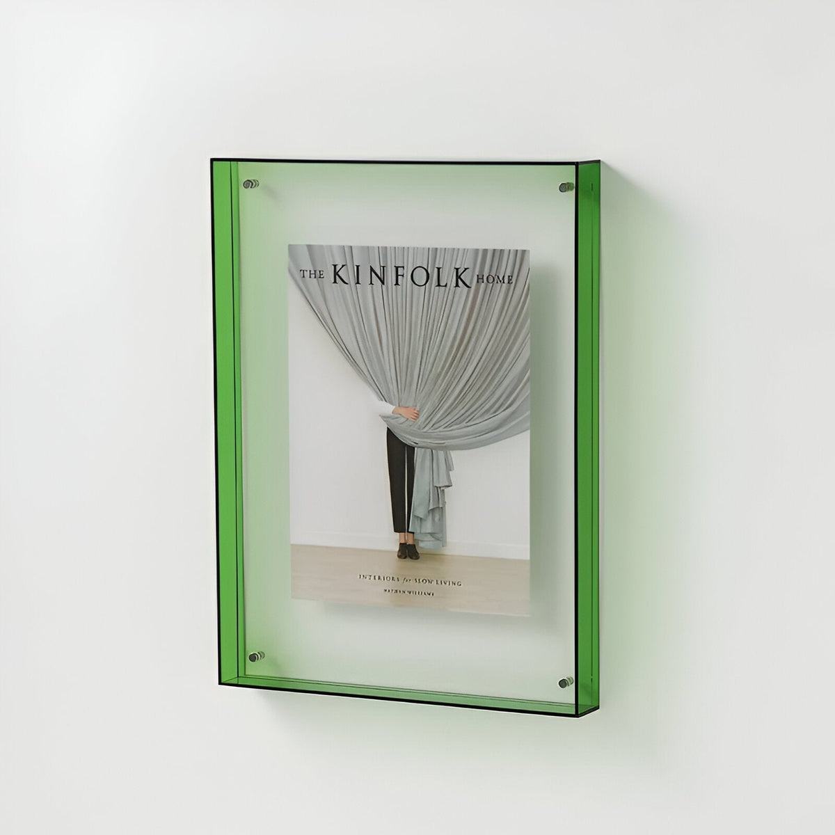 Clear Acrylic Photo Frame Stand with Modern Minimalist Design for Desktop & Wall Display | Thomler