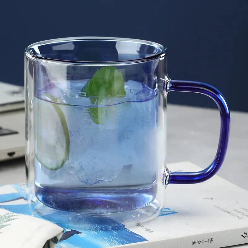 Glass Coffee Cup with Thermal Insulation & Comfortable Handle | Thomler