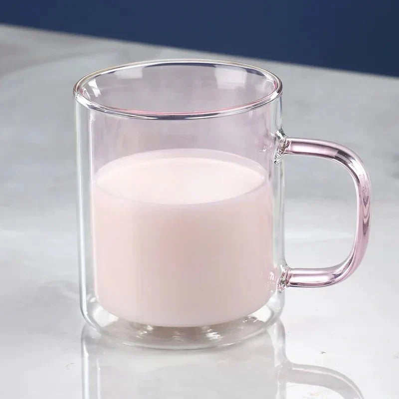 Glass Coffee Cup with Thermal Insulation & Comfortable Handle | Thomler