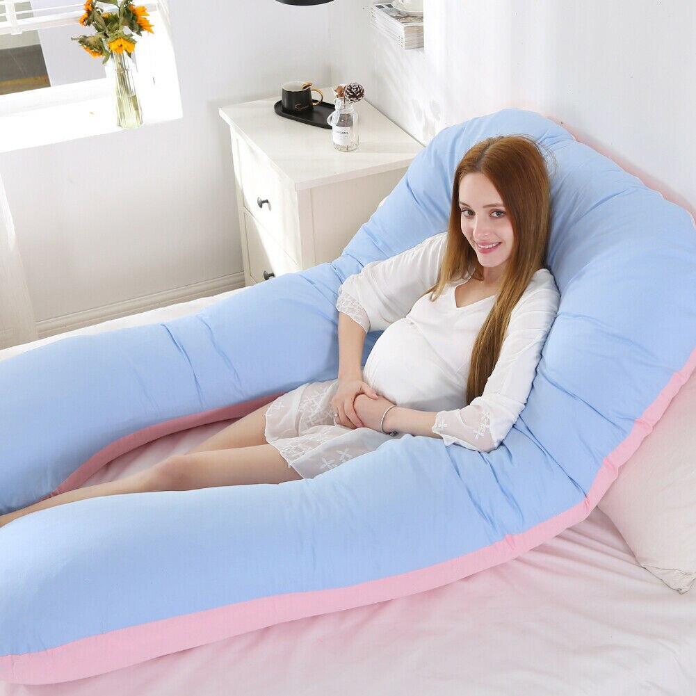 U-Shaped Full Body Pillow for Side Sleepers, Pregnancy Support & Back Pain Relief – Extra Long Maternity Cushion with Removable Cover | Thomler