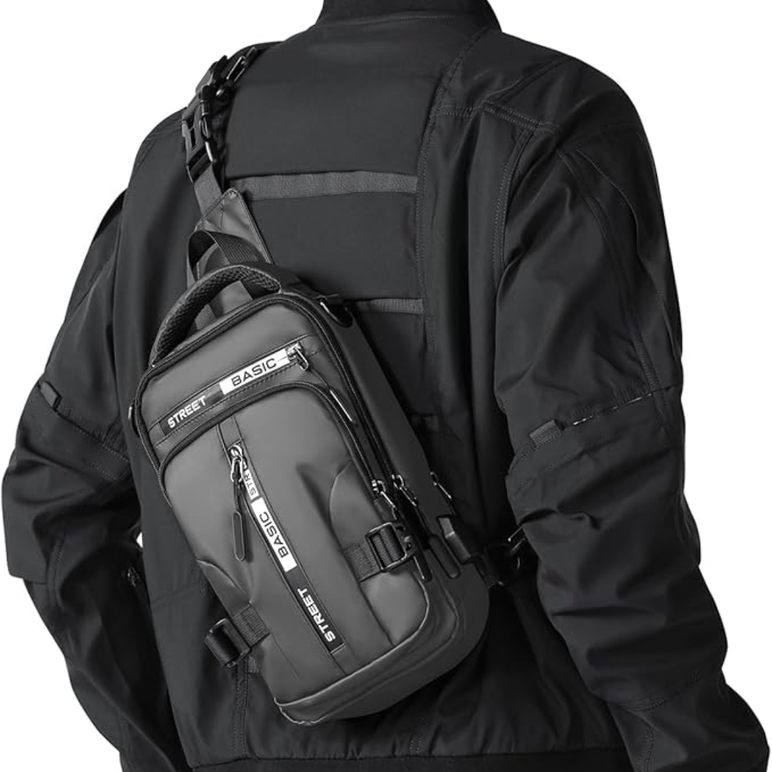 Lightweight Nylon Sling Bag Shoulder Pack for Hiking Travel Cycling Daily Outings Crossbody Chest Carry Organized Storage Multiple Pockets | Thomler