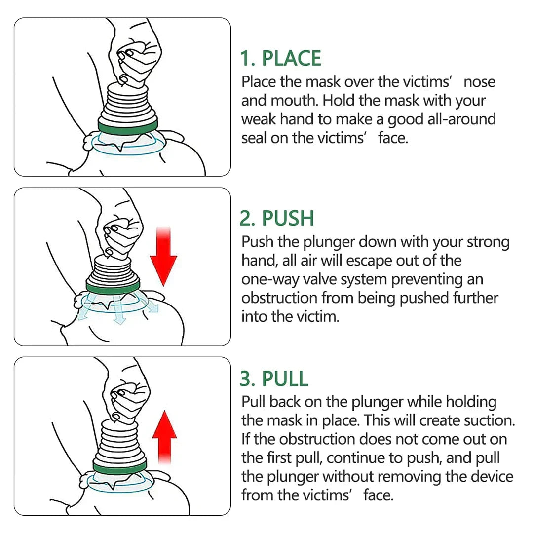 Emergency Airway Clearing Device for Choking Relief | Portable First Aid Tool for Home, Car & Travel | Thomler