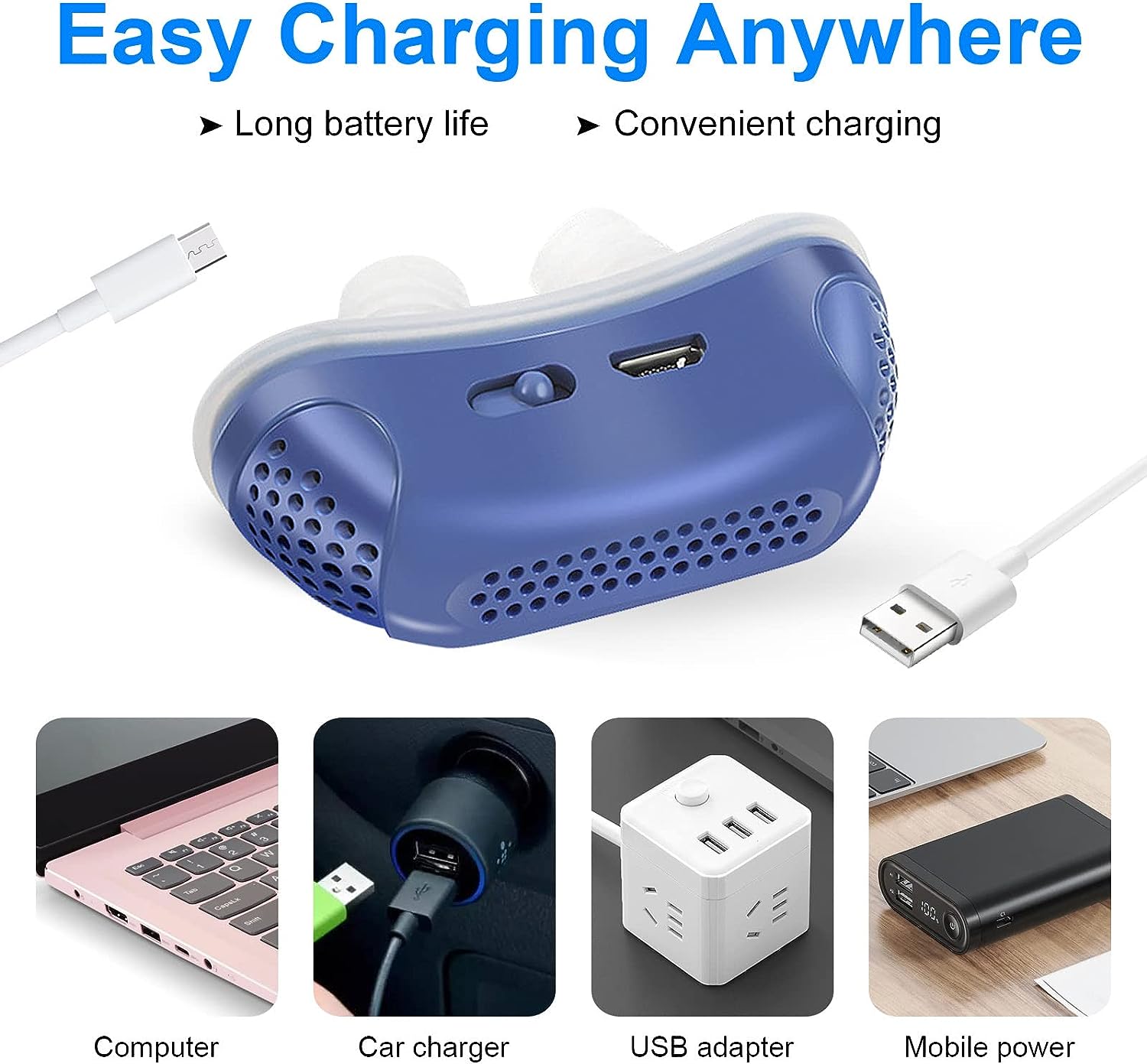 Portable Sleep Apnea Relief Device – Compact Nasal Airway Opener for Snore Reduction & Better Breathing | Thomler
