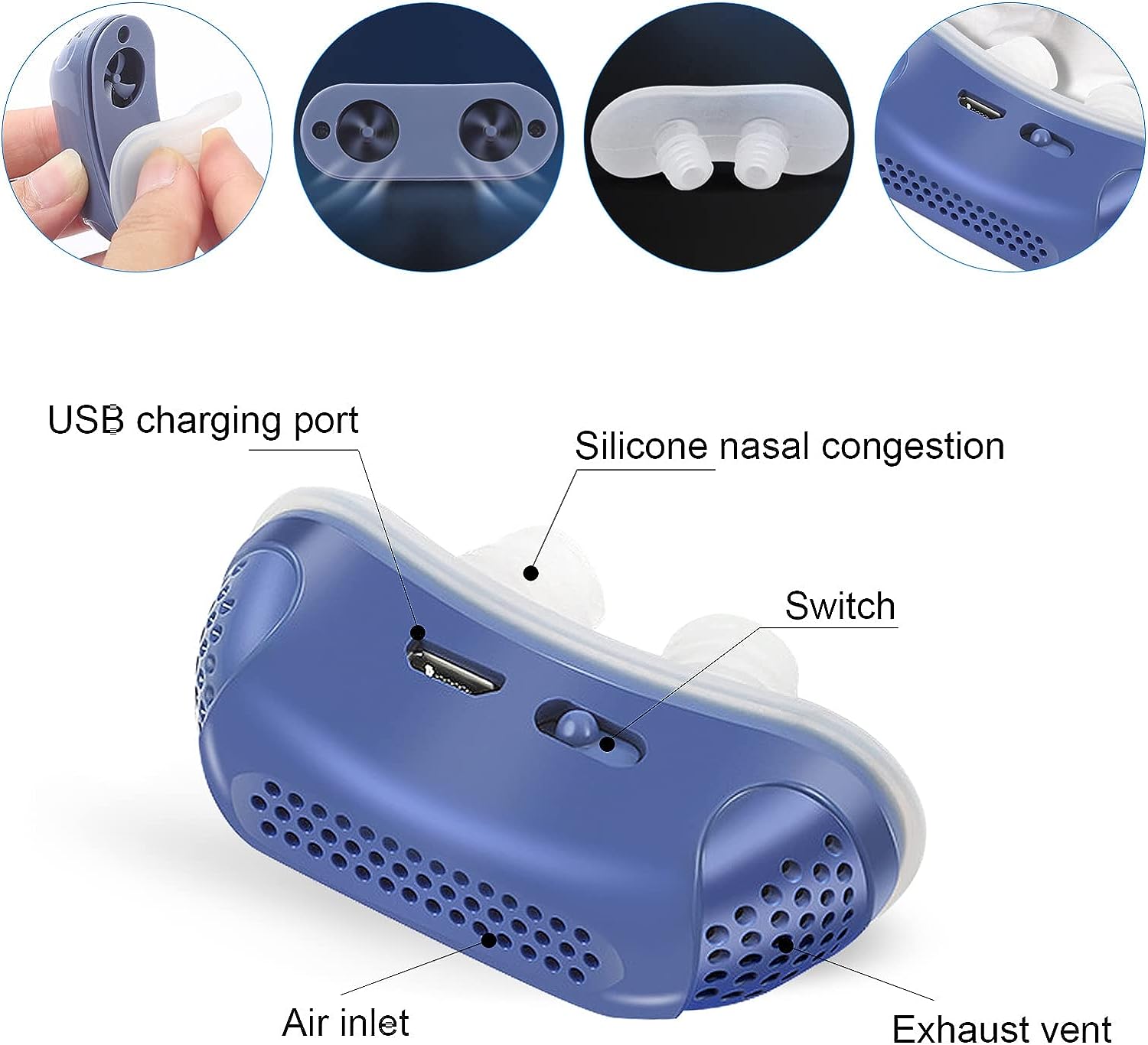 Portable Sleep Apnea Relief Device – Compact Nasal Airway Opener for Snore Reduction & Better Breathing | Thomler