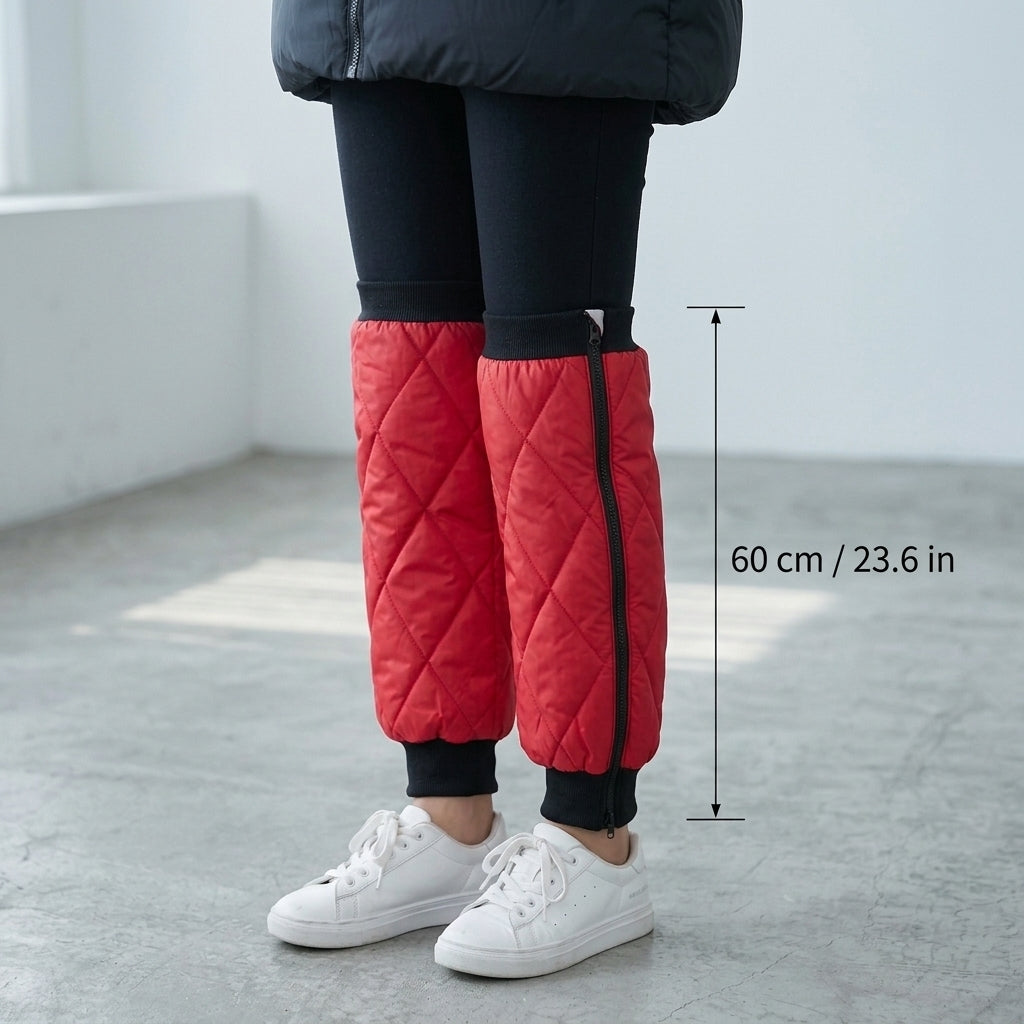 Thermal Knee Warmer Sleeve for Cold Weather – Fleece-Lined Support Wrap for Winter Sports & Leg Protection | Thomler