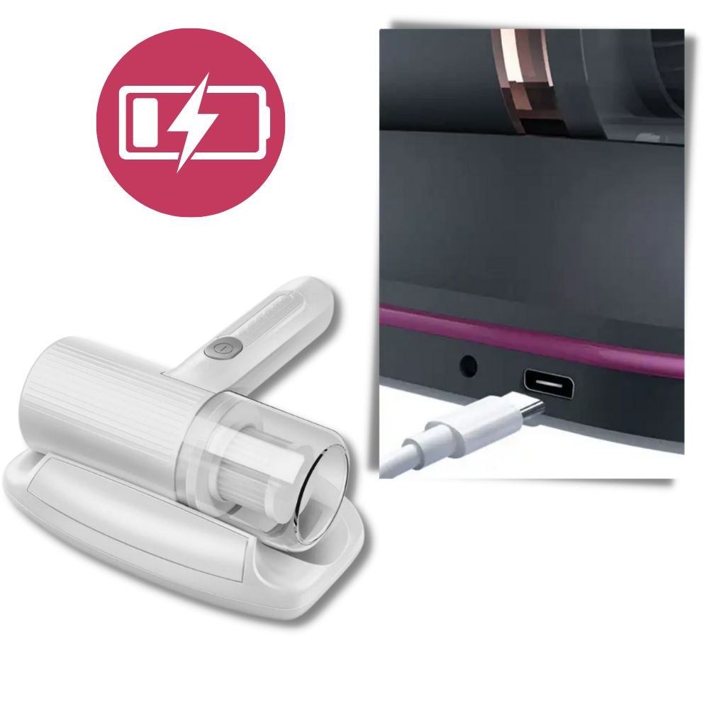 Cordless Handheld UV Sanitizing Vacuum for Mattresses, Upholstery & Fabric Surfaces | Allergen Removal | Thomler