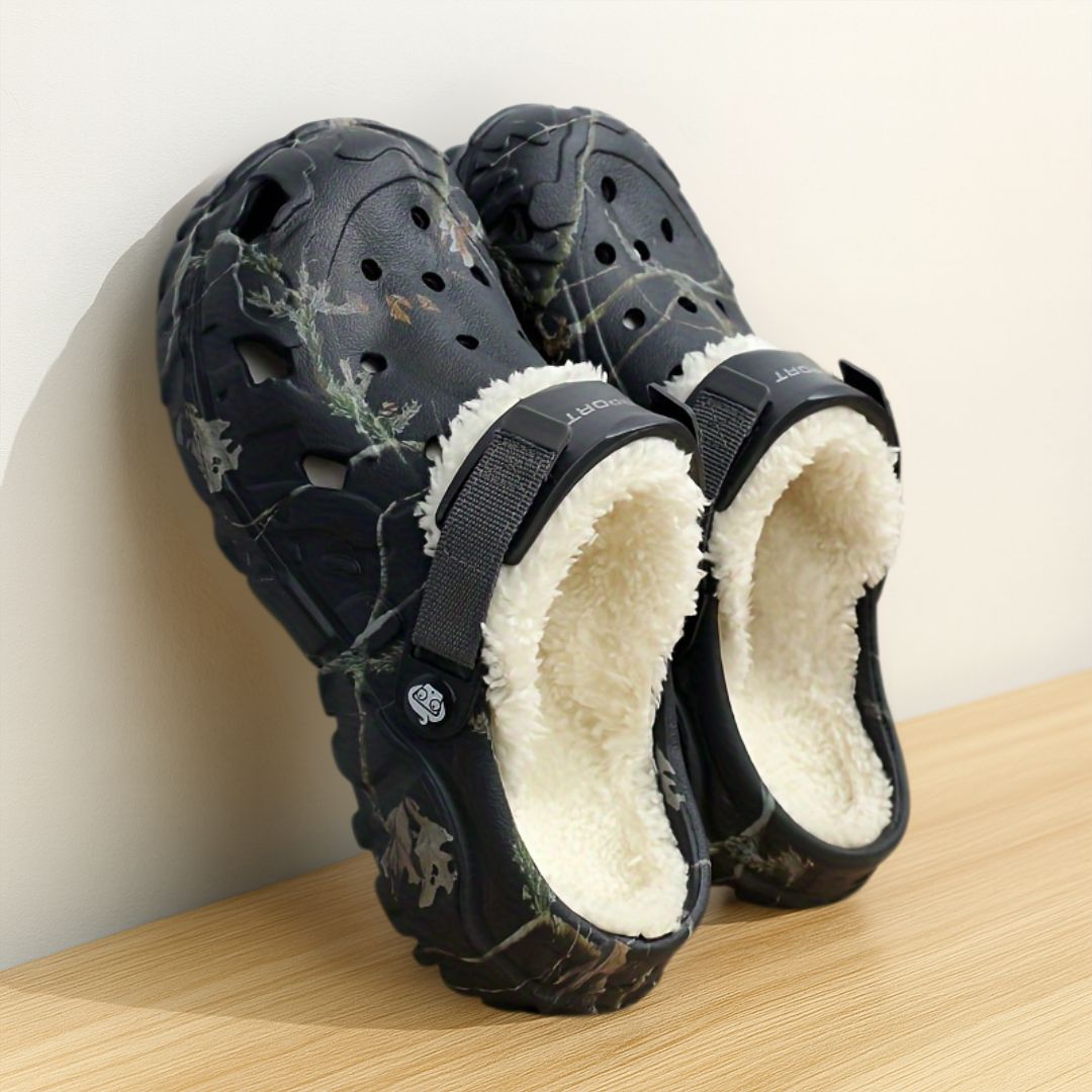 Lined Winter Clogs with Removable Fur Lining for Men & Women | Indoor Outdoor Slip-On House Shoes EVA Non-Slip Footwear | Thomler