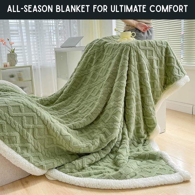 Plush Sherpa Weighted Throw Blanket with Glass Bead Fill for Better Sleep & Stress Relief | Thomler