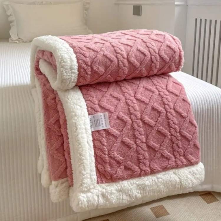 Plush Sherpa Weighted Throw Blanket with Glass Bead Fill for Better Sleep & Stress Relief | Thomler