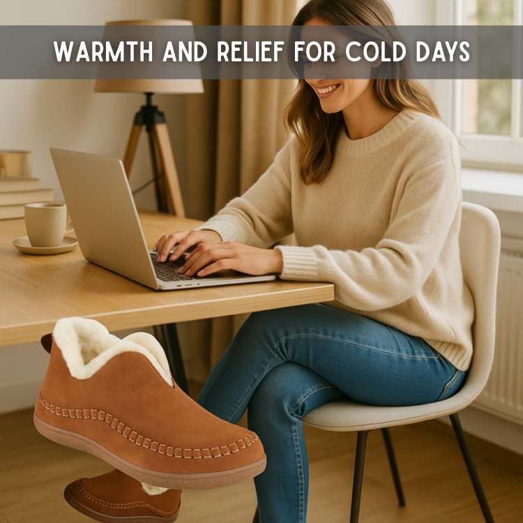 Thermal Insulated Slippers with Arch Support for Women & Men – Anti-Slip Indoor Outdoor House Shoes for Cold Weather, Winter, Home & Office | Thomler
