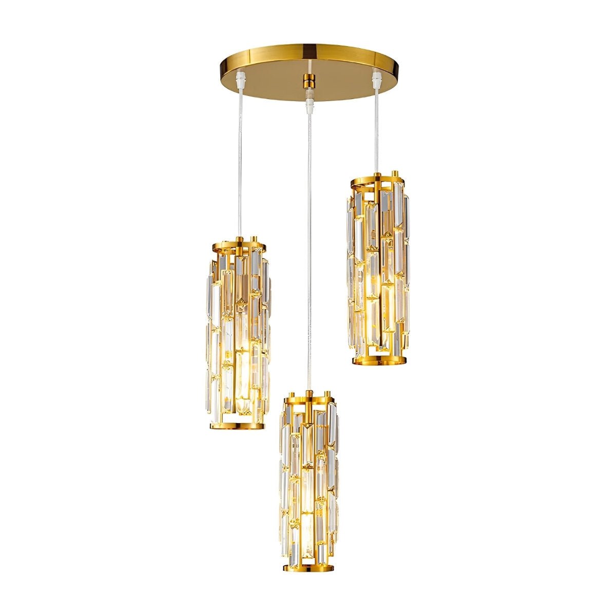 Pendant Light Crystal Glass E27 10.0 cm Adjustable Kitchen Island Dining Room Hanging Ceiling Lamp Industrial Retro | Thomler