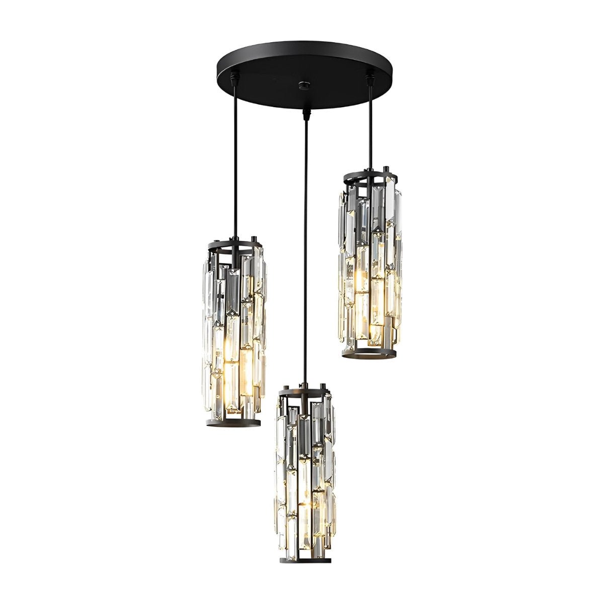 Pendant Light Crystal Glass E27 10.0 cm Adjustable Kitchen Island Dining Room Hanging Ceiling Lamp Industrial Retro | Thomler