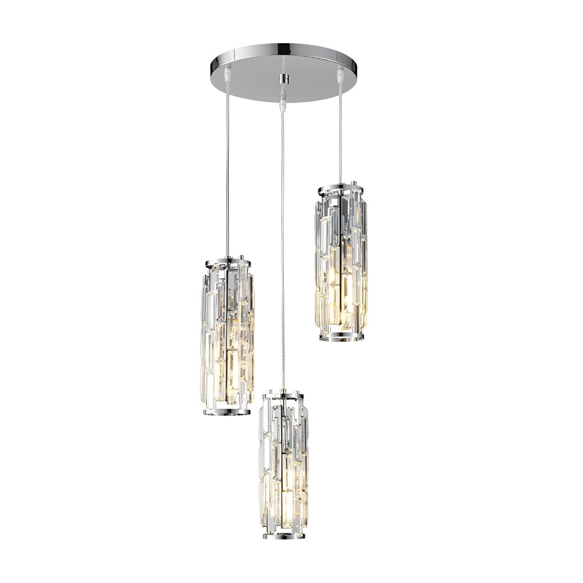 Pendant Light Crystal Glass E27 10.0 cm Adjustable Kitchen Island Dining Room Hanging Ceiling Lamp Industrial Retro | Thomler
