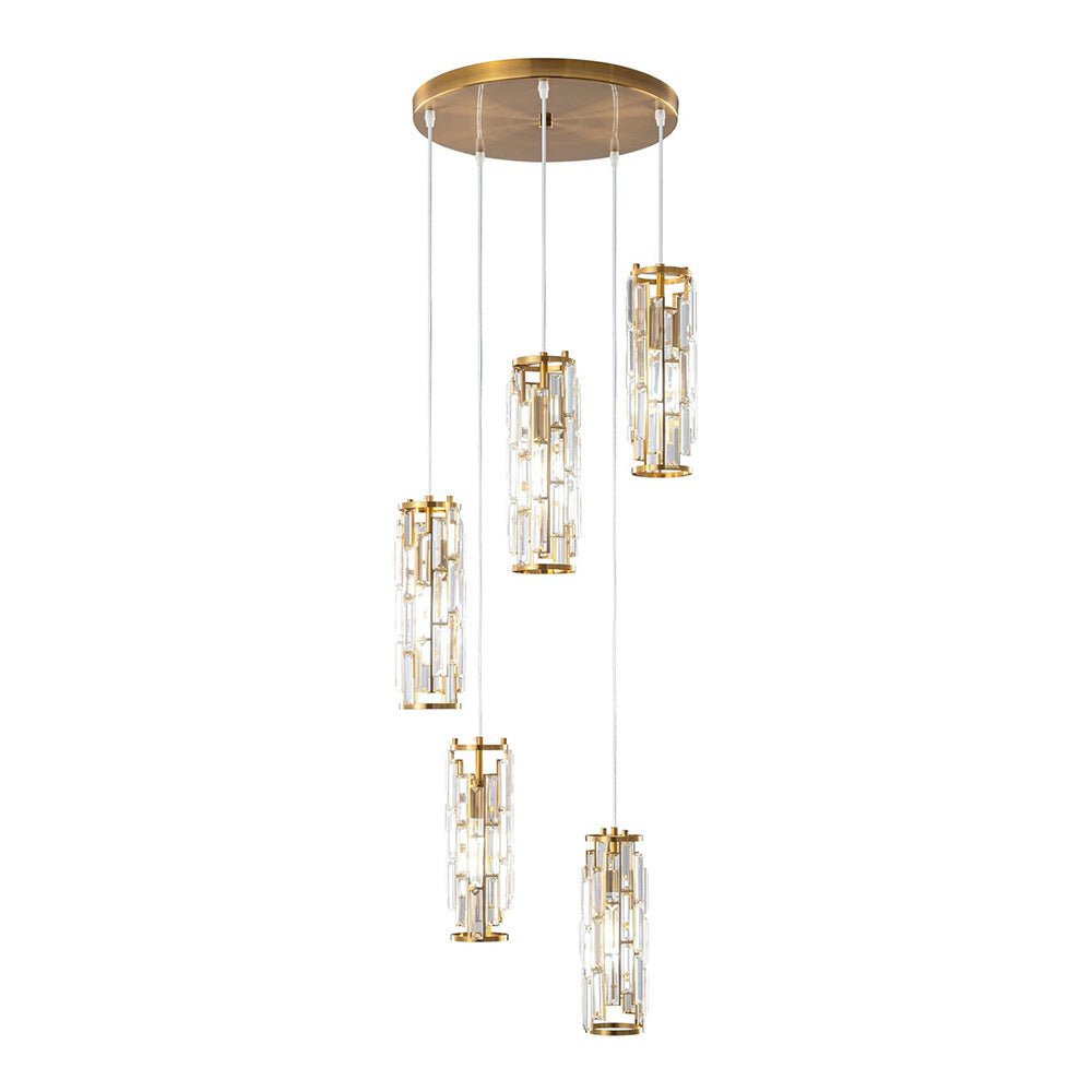 Pendant Light Crystal Glass E27 10.0 cm Adjustable Kitchen Island Dining Room Hanging Ceiling Lamp Industrial Retro | Thomler