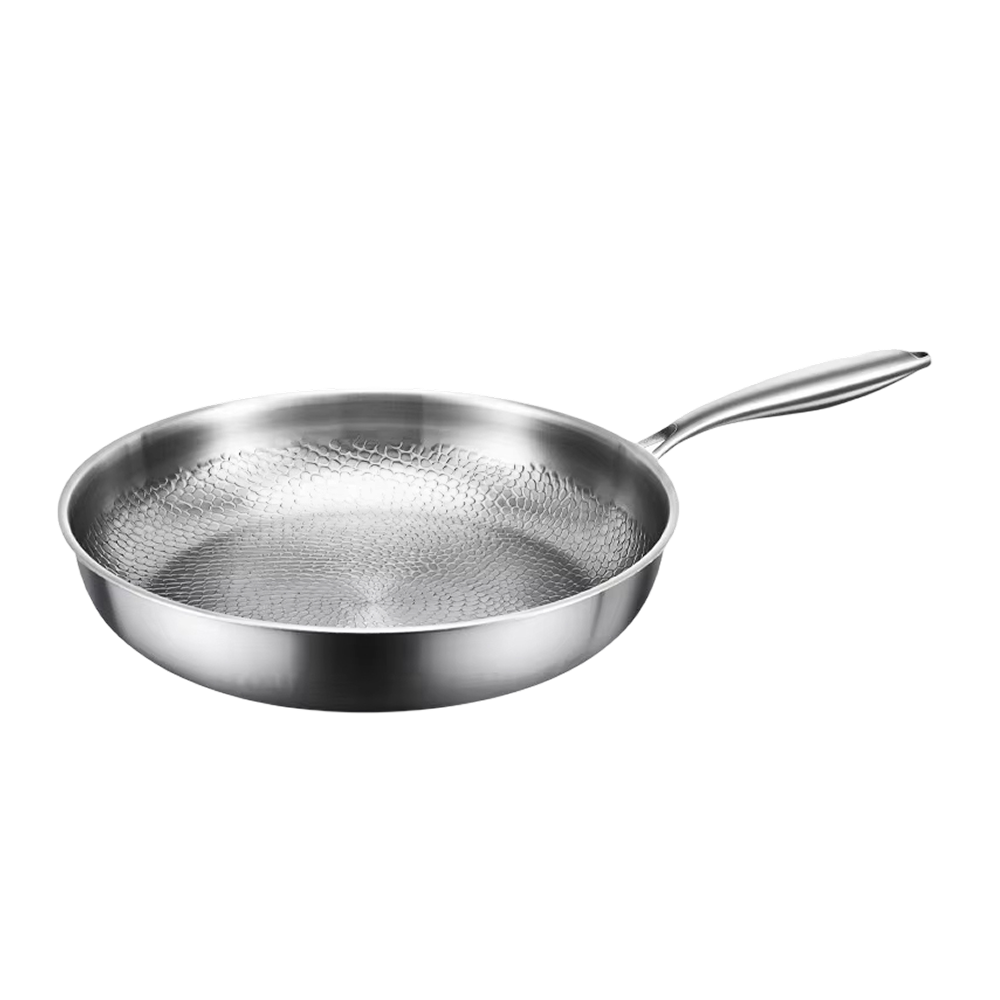 Titanium Skillet with Textured Surface for Gas Electric Induction Stovetops Oven Safe Metal Utensil Friendly Chemical Free Cookware | Thomler