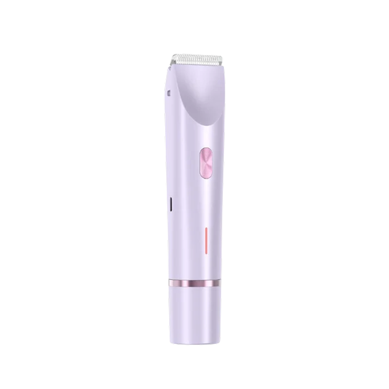 Rechargeable Women's Body Trimmer with Ceramic Blades for Sensitive Skin | Dual Head Cordless Grooming Tool for Bikini Area | Waterproof | Thomler