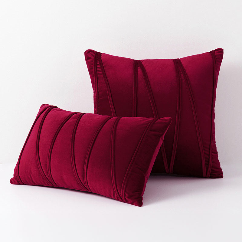 Cushion Cover Velvet Polyester 45.0 cm Pink Sofa Bedroom Decorative Throw Pillow Case Soft Modern | Thomler