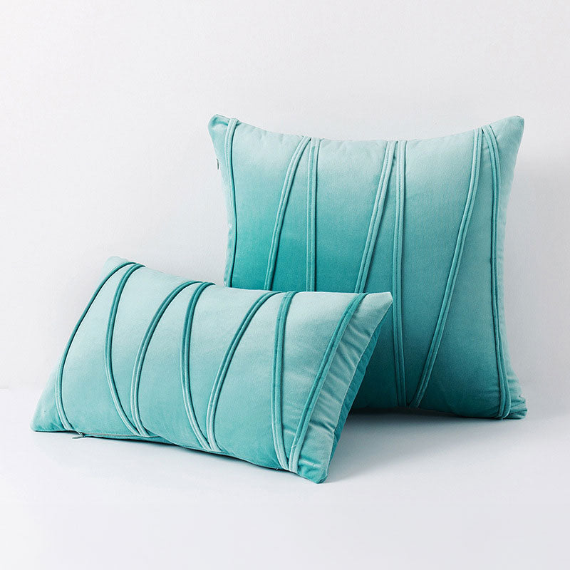 Cushion Cover Velvet Polyester 45.0 cm Pink Sofa Bedroom Decorative Throw Pillow Case Soft Modern | Thomler
