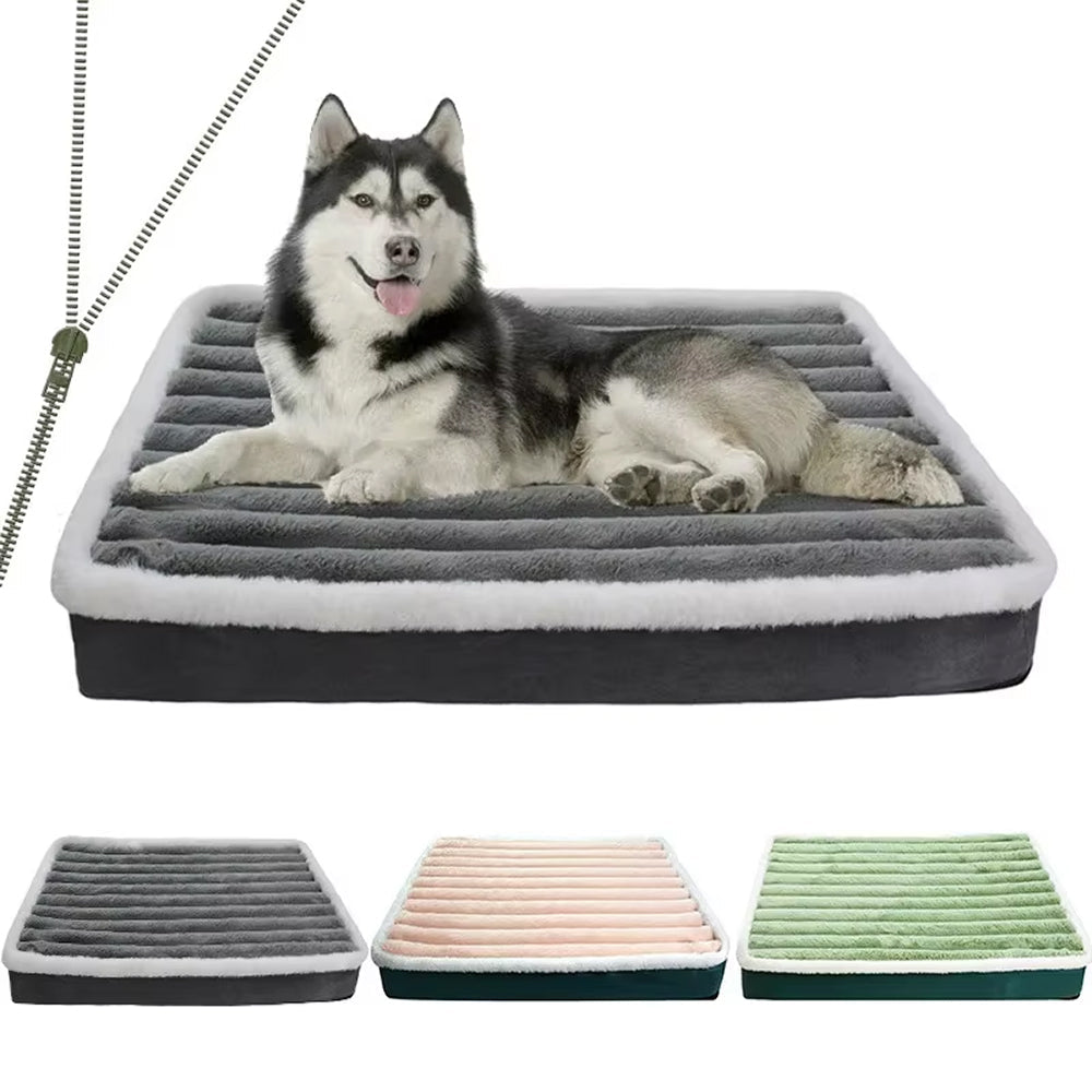 Orthopedic Dog Bed with Egg Crate Foam & Washable Cover for Joint Support & Senior Pets | Thomler