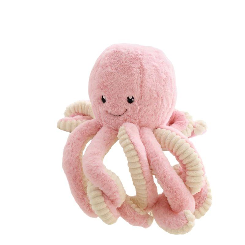 Stuffed Octopus Plush Toy Large Soft Sea Creature Cuddle Pillow for Kids Bedroom Nursery Decor Gift Blue Pink White Brown Purple | Thomler