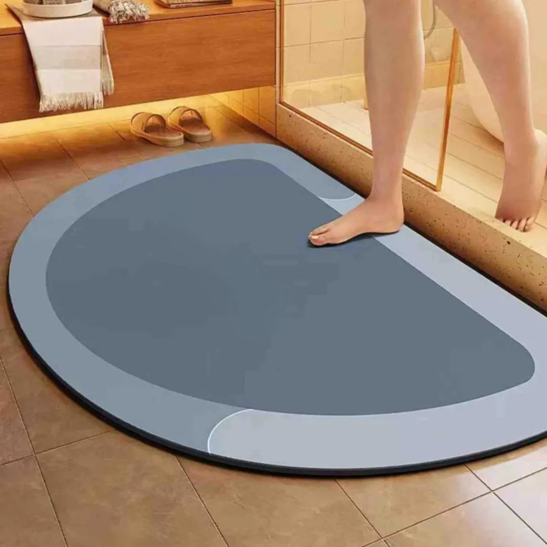 Quick-Dry Non-Slip Bath Mat with Moisture-Wicking Core for Bathroom, Shower & Toilet | Thomler
