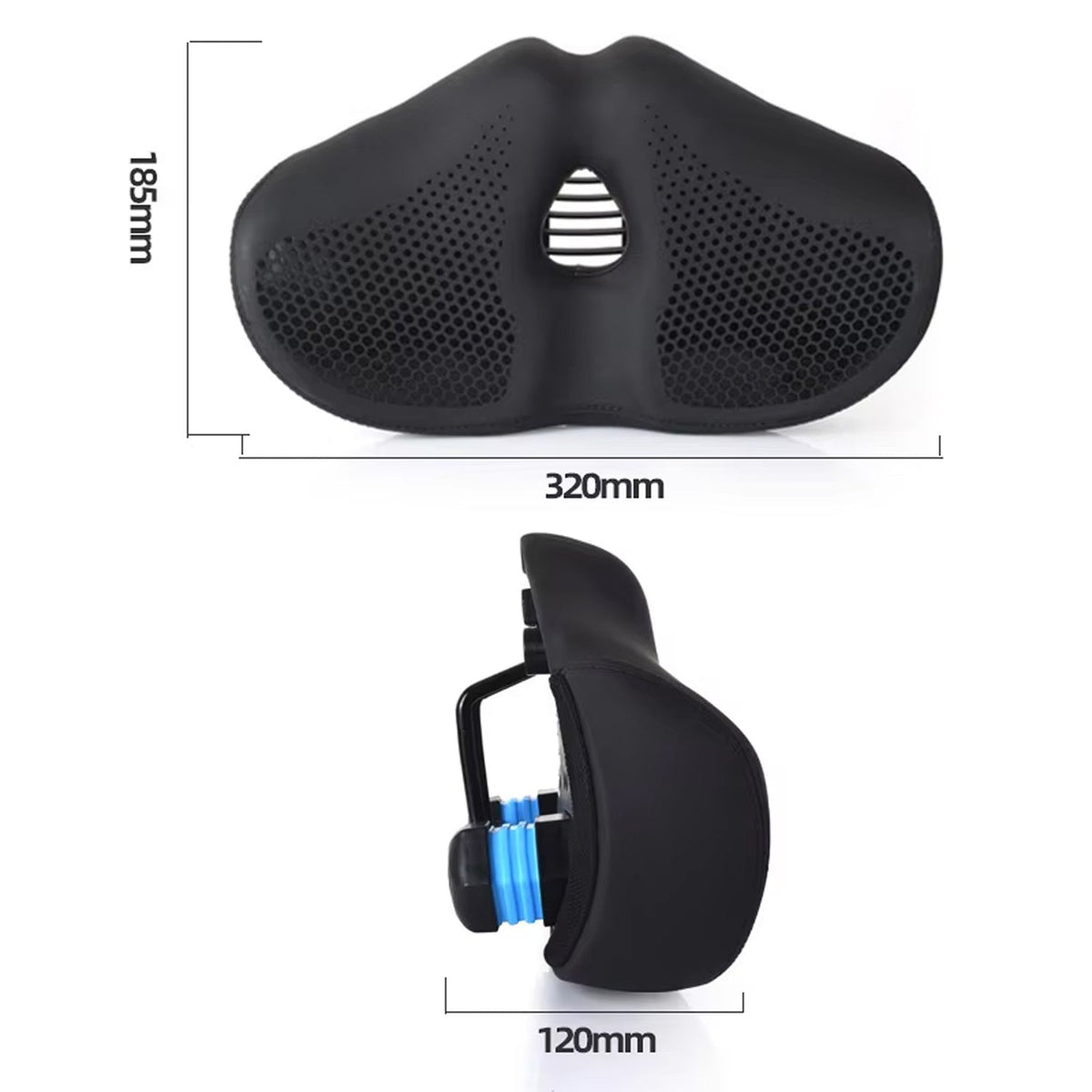 Ergonomic Split Saddle for Bicycles – Pressure-Free Cycling Seat with Spring Suspension & Wide Cushion | Thomler