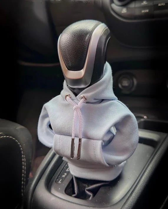 Mini Hoodie Gear Shift Cover – Playful Car Interior Accessory for Manual & Automatic Vehicles | Thomler
