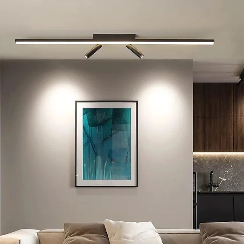 Ceiling Light Metal Linear 31.5 in Adjustable Spot Living Room Modern LED Fixture Minimalist Indoor Lighting | Thomler