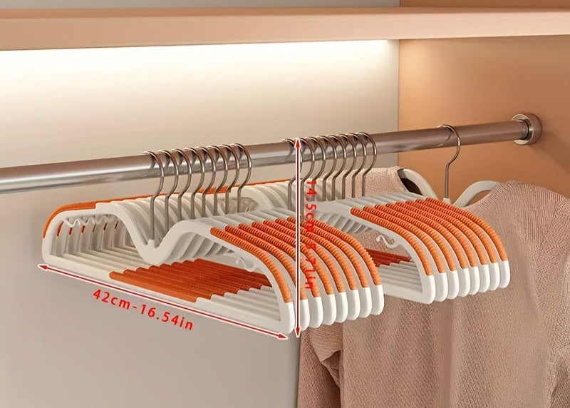 Rotating Short-Neck Space Saving Hangers with Non-Slip Grip for Closet Organization | Thomler