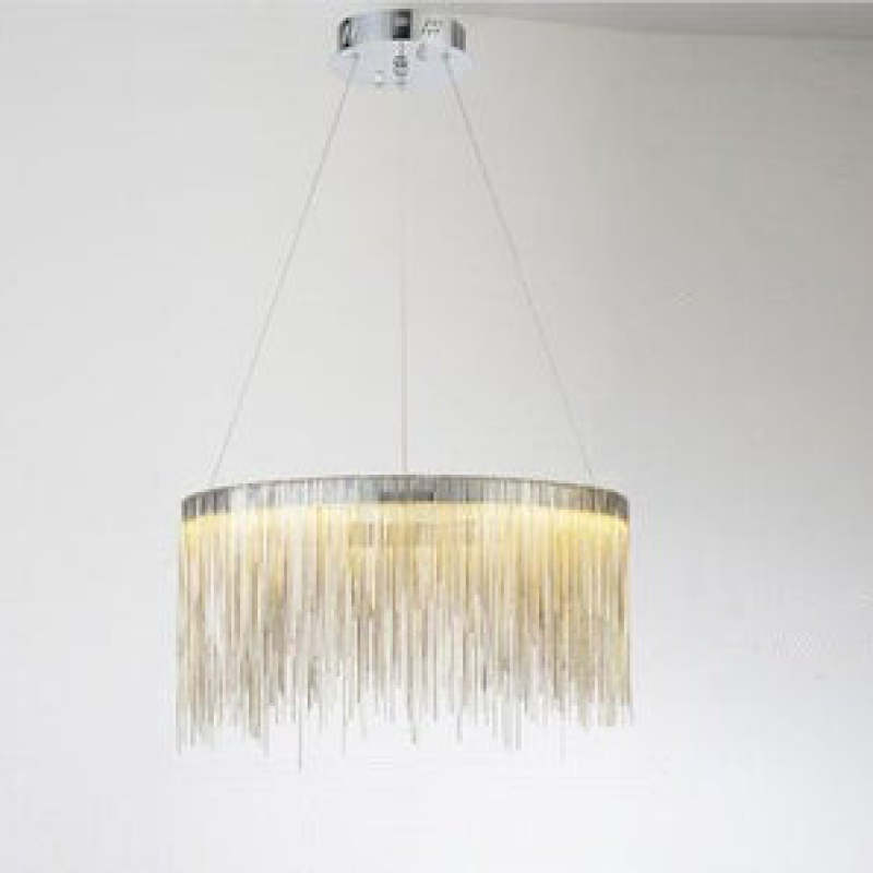 Waterfall Chain LED Chandelier Modern Metal Statement Light for Dining Room & Bedroom | Thomler