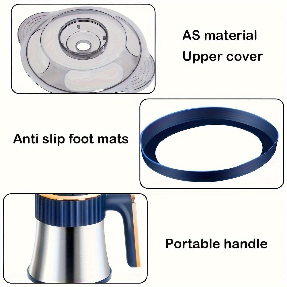 Food Processor Stainless Steel 5.0 L Blue Kitchen Chopper Grinder Vegetable Meat Mixer 5000 RPM Multi Blade Prep Machine | Thomler