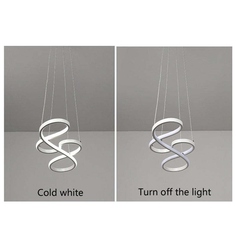 Treble Clef Hanging Ceiling Fixture – Metal & Silicone Statement Lamp for Dining Room & Living Room | Thomler