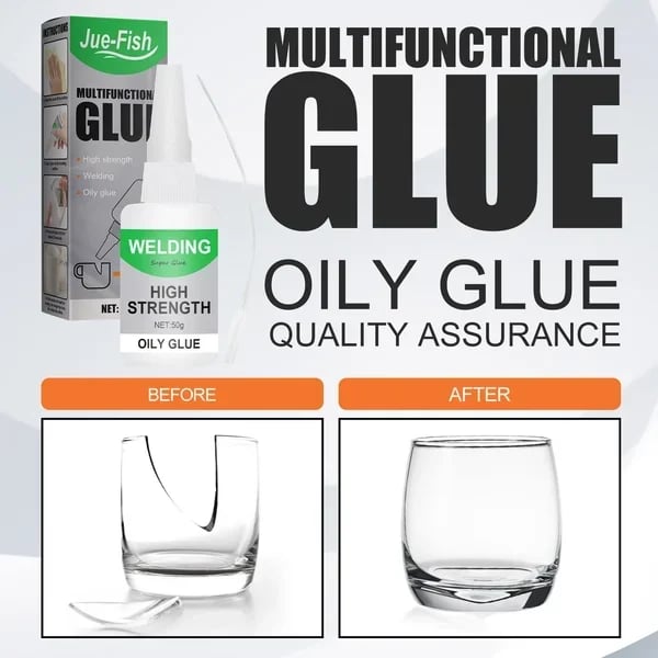 Industrial-Strength Instant Adhesive for Metal, Wood, Plastic, Rubber & Glass – Multi-Surface Repair Glue for DIY Projects, Household | Thomler